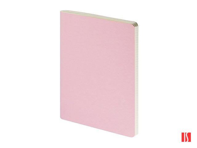 Бизнес тетрадь А5 "Megapolis flex" 60 л. soft touch клетка, зефирный розовый