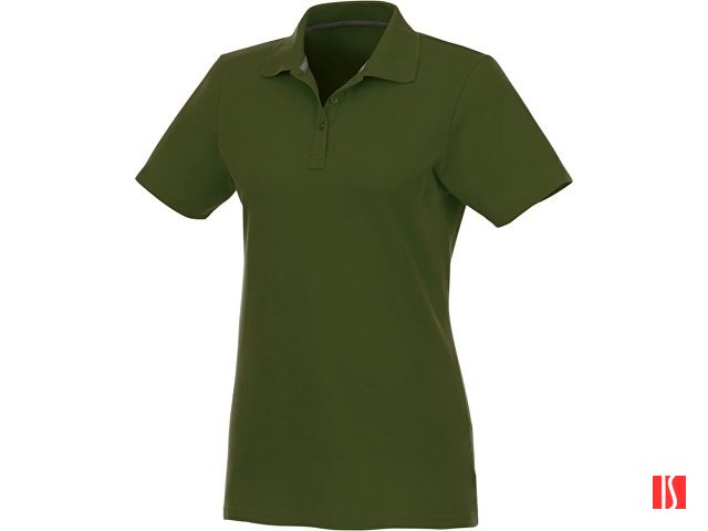 Женское поло Helios с коротким рукавом, зеленый армейский