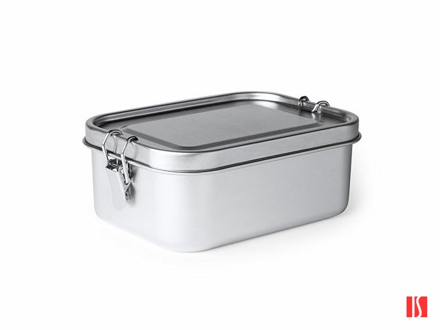 Ланч-бокс BRENA из нержавеющей стали 304, серебристый