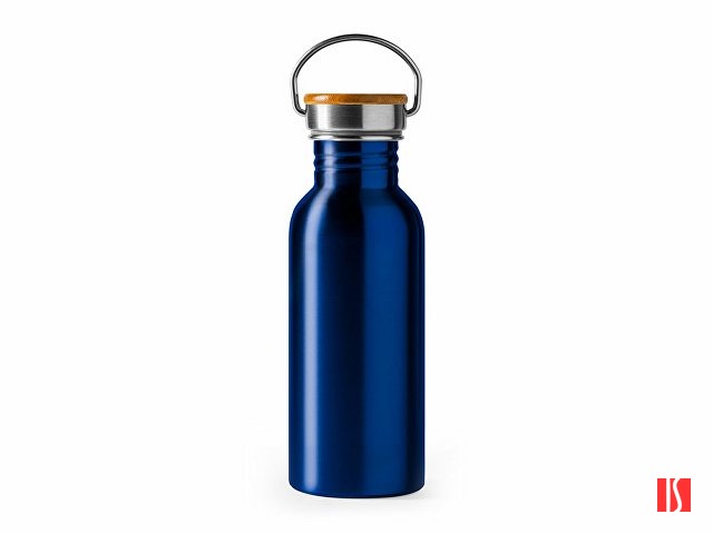 Бутылка BOINA из нержавеющей стали 304 и бамбука, королевский синий