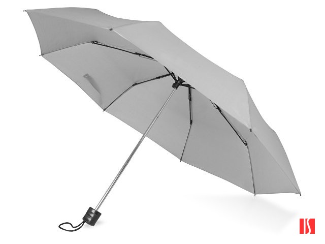 Зонт складной "Columbus", механический, 3 сложения, с чехлом, серый