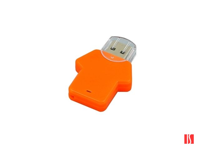 Флешка в виде футболки, 64 Гб, оранжевый