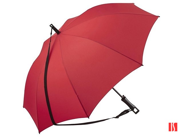 Зонт-трость 1199 Loop с плечевым ремнем, полуавтомат, красный