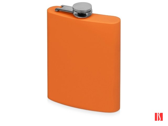 Фляжка 240 мл Remarque soft touch, 201 сталь, оранжевый