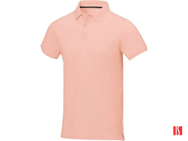 Calgary мужская футболка-поло с коротким рукавом, pale blush pink