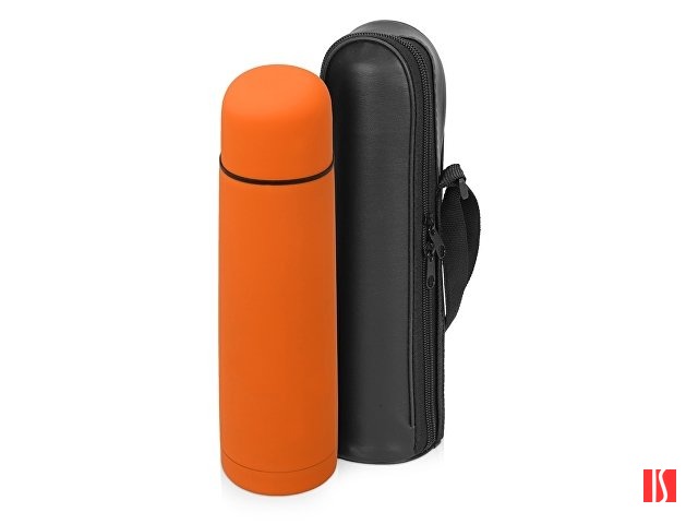 Термос «Ямал Soft Touch» с чехлом, 500мл, оранжевый