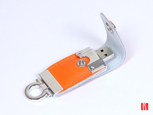 USB-флешка на 16 Гб в виде брелка, оранжевый