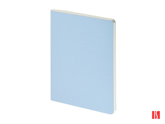 Бизнес тетрадь А5 "Megapolis flex" 60 л. soft touch клетка, зефирный голубой