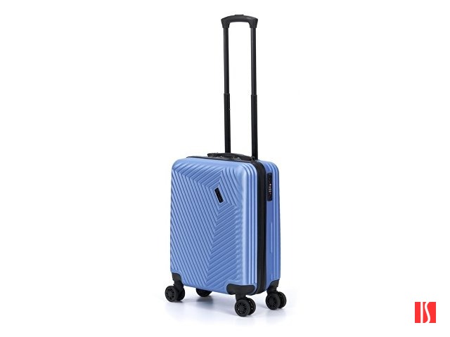 Чемодан TORBER Lama, синий, ABS-пластик, 38 х 21 х 55 см, 37 л