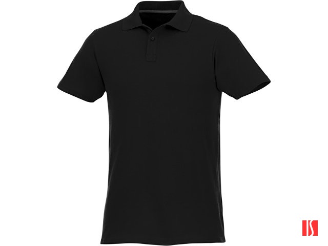 Мужское поло Helios с коротким рукавом, черный