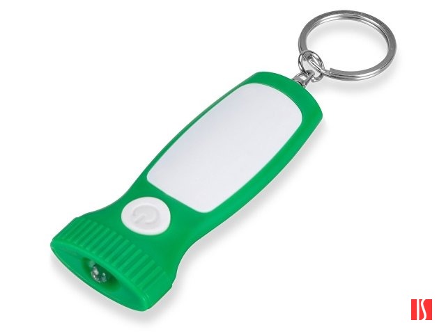 Брелок-фонарик "Каяма", зеленый/белый