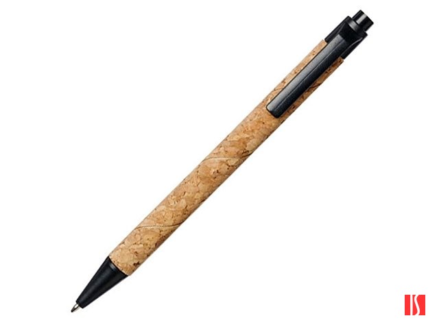 Шариковая ручка Midar из пробки и пшеничной соломы, черный