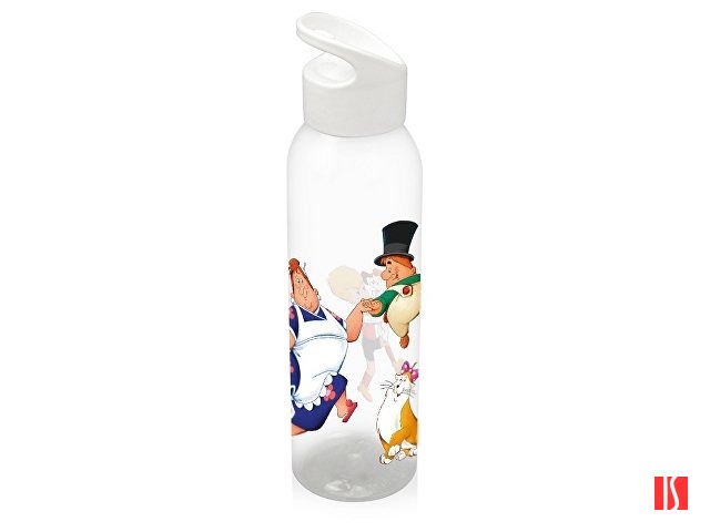 Бутылка для воды "Карлсон», прозрачный/белый