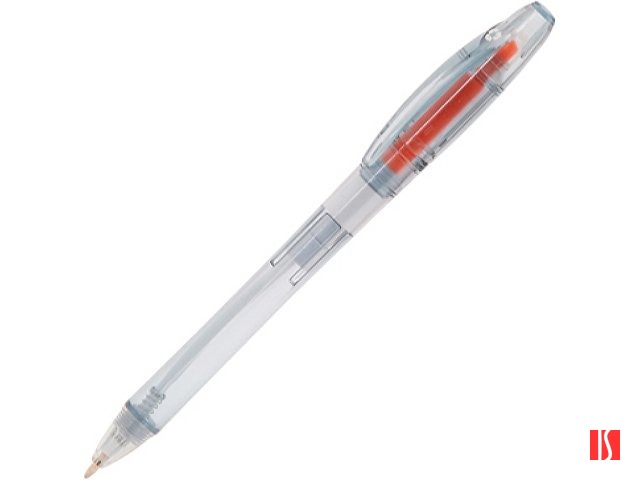 Купить Ручка-маркер пластиковая ARASHI, прозрачный/апельсин Ручка-маркер пластиковая ARASHI, прозрачный/апельсин