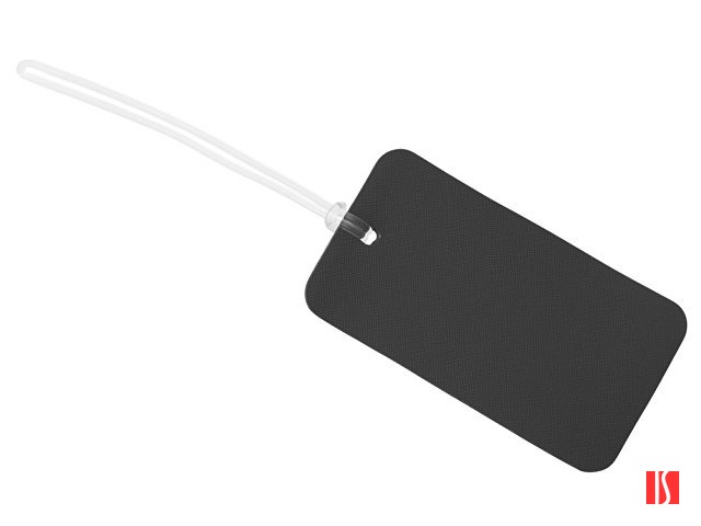 Багажная бирка «Favor» на силиконовой петле, черный