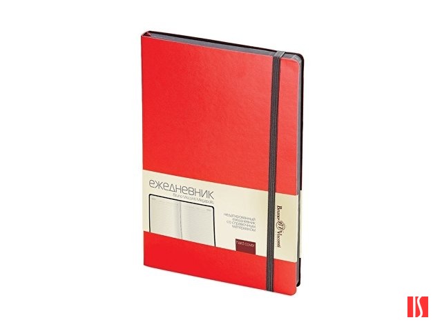 Ежедневник А5 недатированный «Megapolis Soft», красный