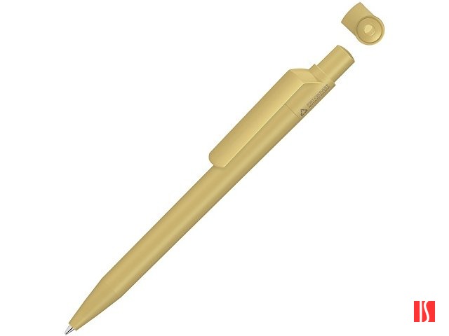 Ручка шариковая из переработанного пластика с матовым покрытием "ON TOP RECY", бежевый