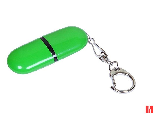 Флешка 3.0 промо каплевидной формы, 128 Гб, зеленый