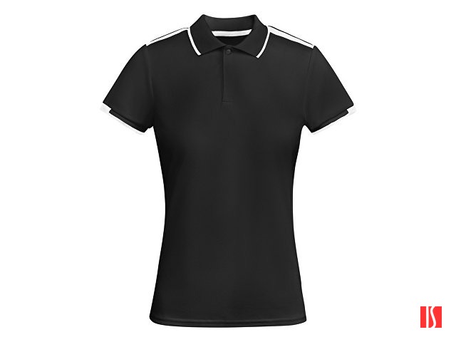 Рубашка-поло "Tamil" женская, черный/белый