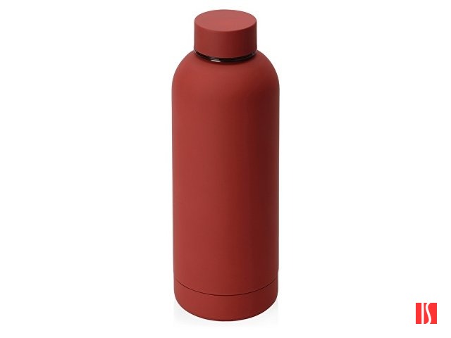 Вакуумная термобутылка "Cask" Waterline, soft touch, 500 мл, красный