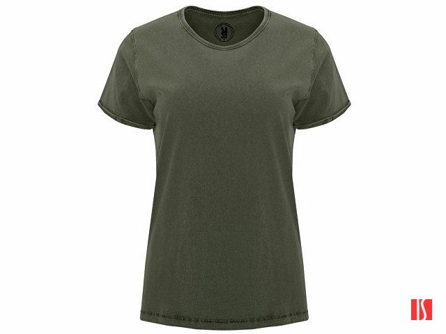 Футболка «Husky» женская, темный армейский зеленый