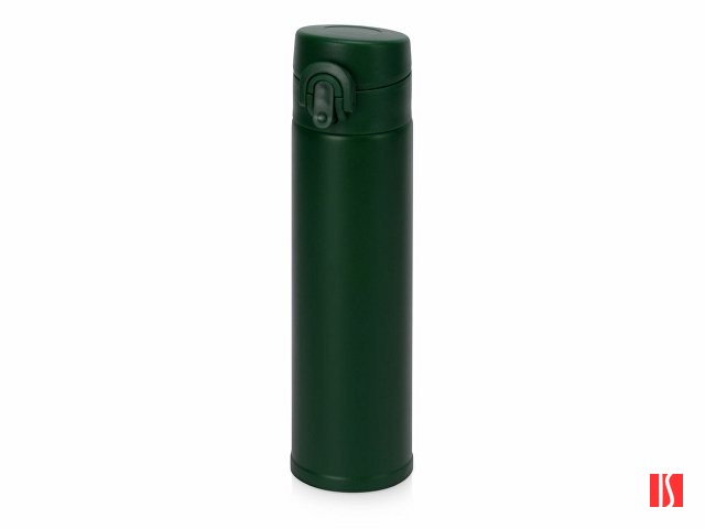 Вакуумная герметичная термокружка «Inter», глубокий зеленый, нерж. сталь (Р)