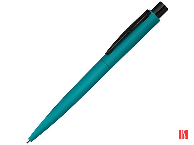 Ручка шариковая металлическая «LUMOS M» soft-touch, морская волна/черный
