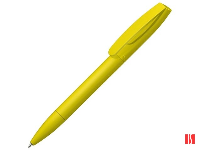 Шариковая ручка "Coral Gum " с прорезиненным soft-touch корпусом и клипом., желтый