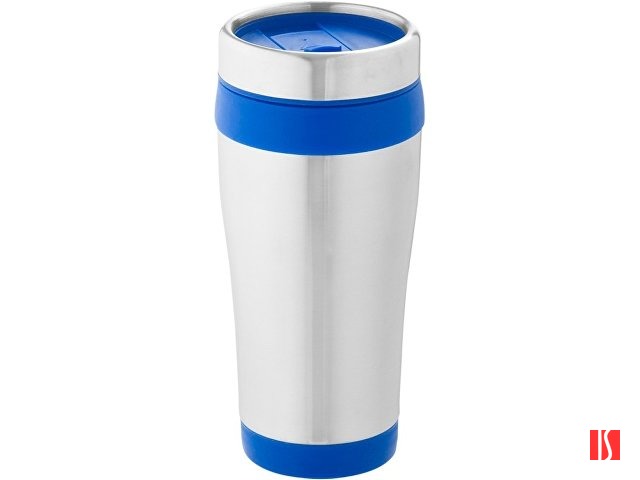 Термостакан Elwood c изоляцией, серебристый/синий