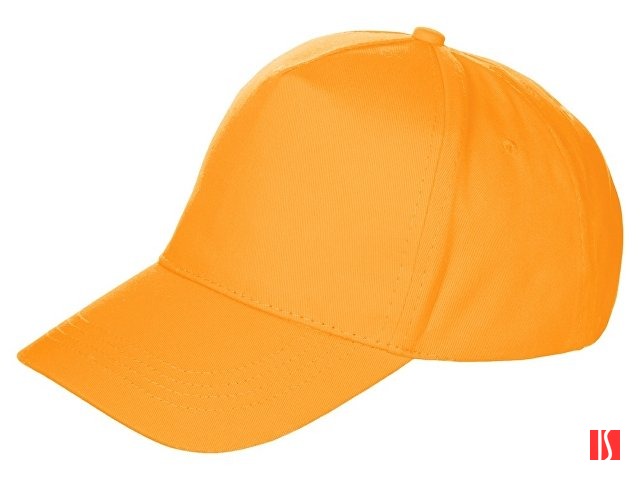 Бейсболка "Мемфис 230" 5-панельная, оранжевая