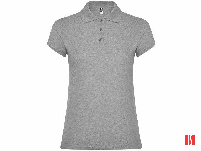 Рубашка поло "Star" женская, серый меланж