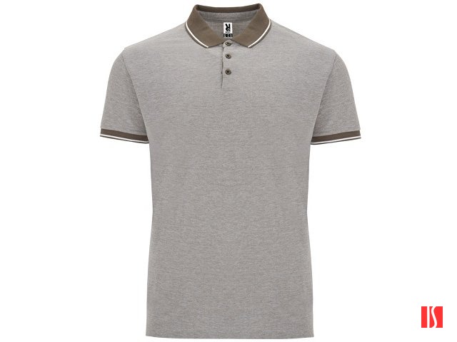 Рубашка поло "Bowie" мужская, меланжевый армейский зеленый