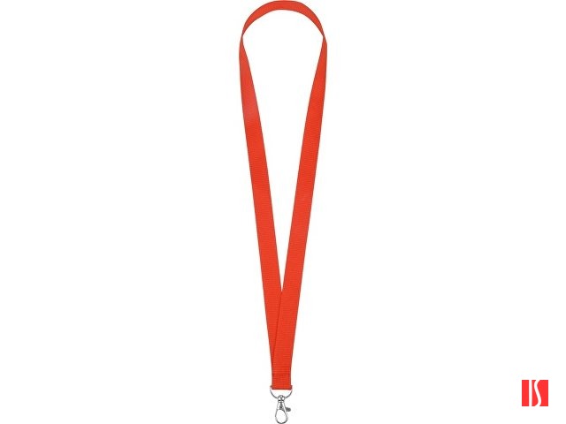 Ланъярд из RPET с карабином, красный