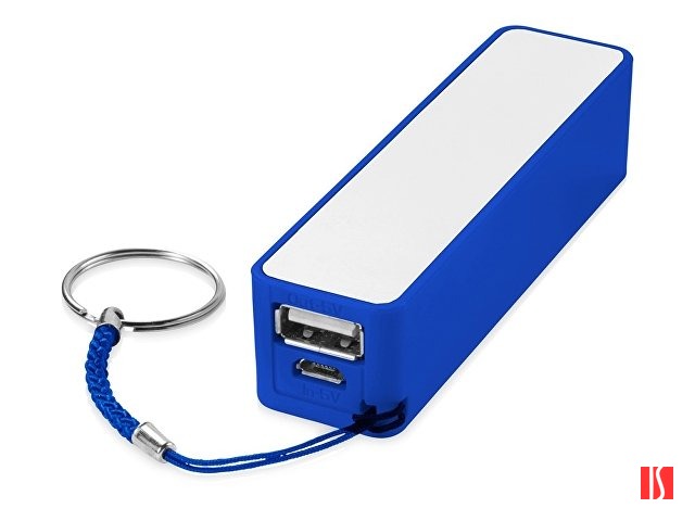 Портативное зарядное устройство "Jive", ярко-синий/белый