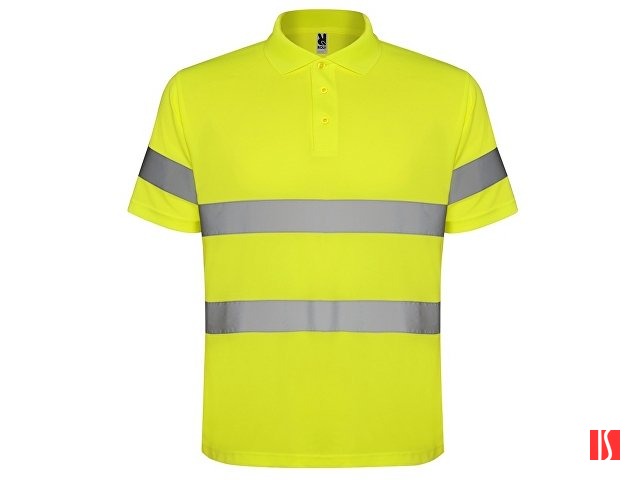 Поло "Polaris" мужское, неоновый желтый