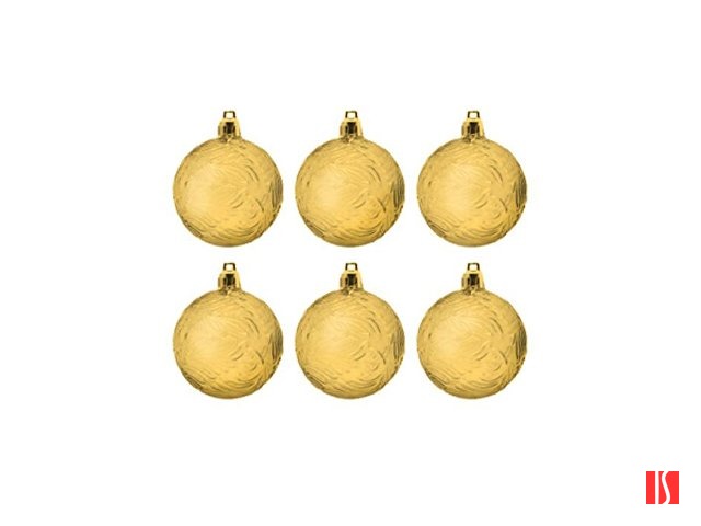 Новогоднее подвесное украшение из полистирола, набор из 6 шт / 6х6х6см