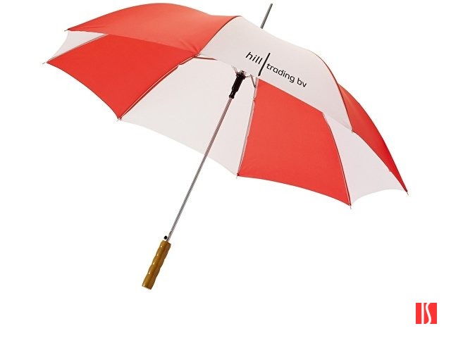 Зонт Karl 30" механический, красный/белый