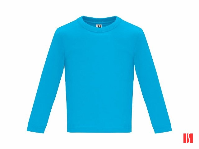 Футболка "Baby " детская с длинным рукавом, бирюзовый