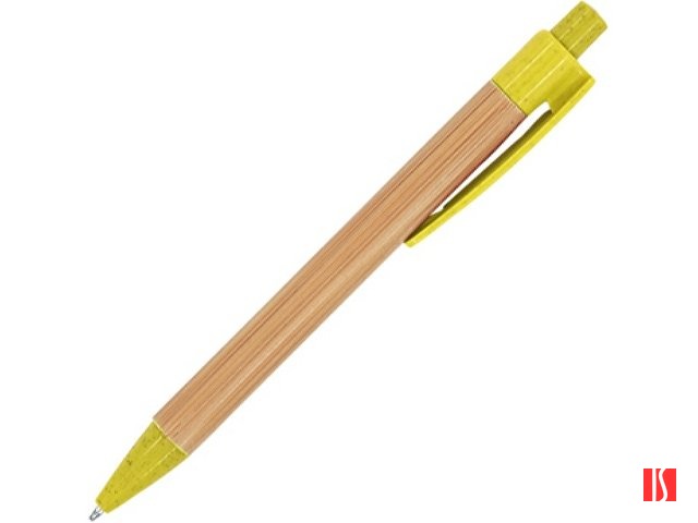 Шариковая ручка STOA с бамбуковым корпусом, желтый