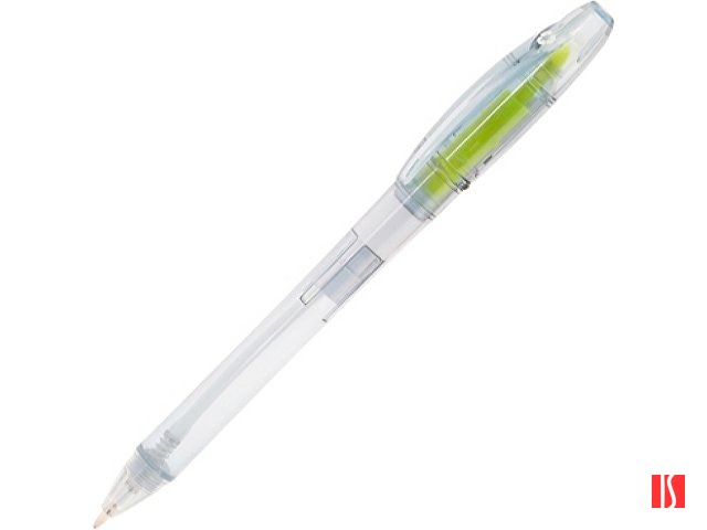 Ручка-маркер пластиковая ARASHI, прозрачный/желтый