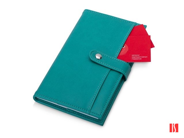 Купить Блокнот-кошелек с сменным блоком А6 "Wall Street", 64 листа, бирюзовый Блокнот-кошелек с сменным блоком А6 "Wall Street", 64 листа, бирюзовый