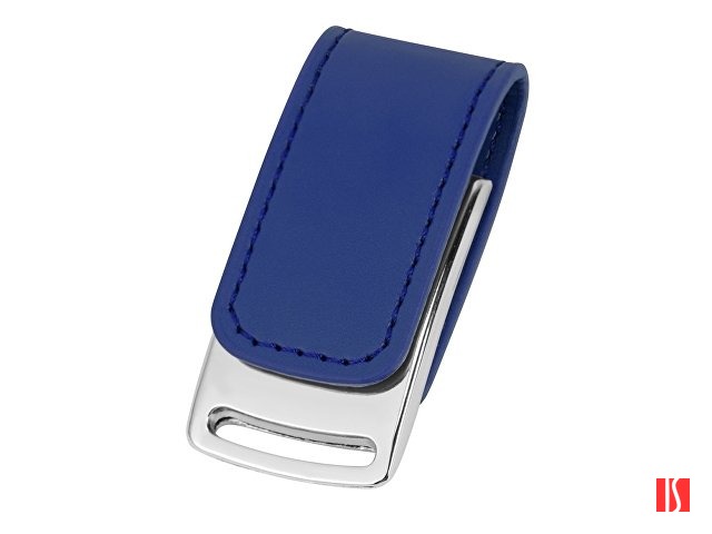 Флеш-карта USB 2.0 16 Gb с магнитным замком "Vigo", синий/серебристый