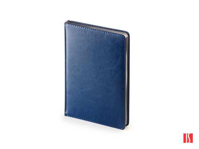 Ежедневник недатированный А5 "Sidney Nebraska", синий (серебряный обрез)