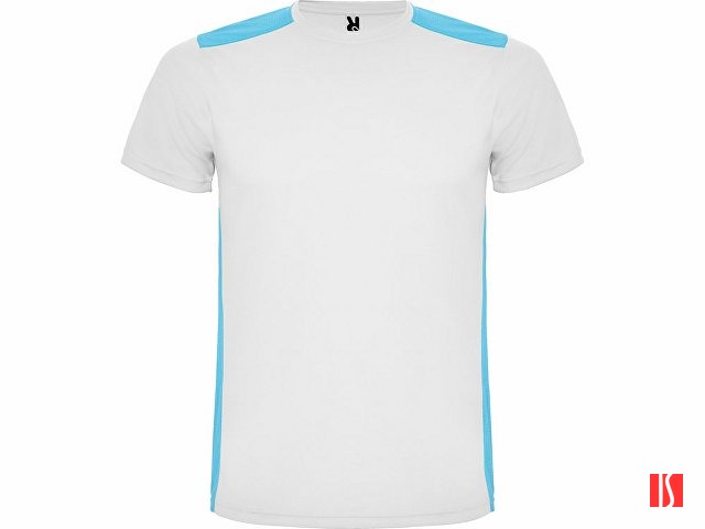 Спортивная футболка "Detroit" детская, белый/бирюзовый