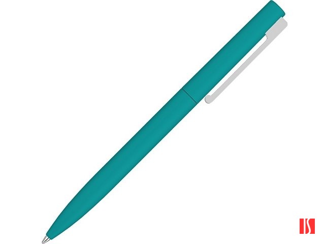 Шариковая ручка  "Bright F Gum" soft-touch, бирюзовый