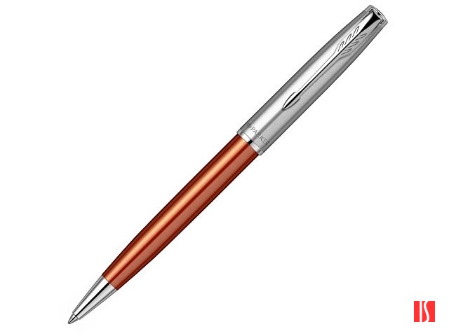 Шариковая ручка Parker Sonnet Essentials Orange SB Steel CT, цвет чернил black, перо: M, в подарочной упаковке.