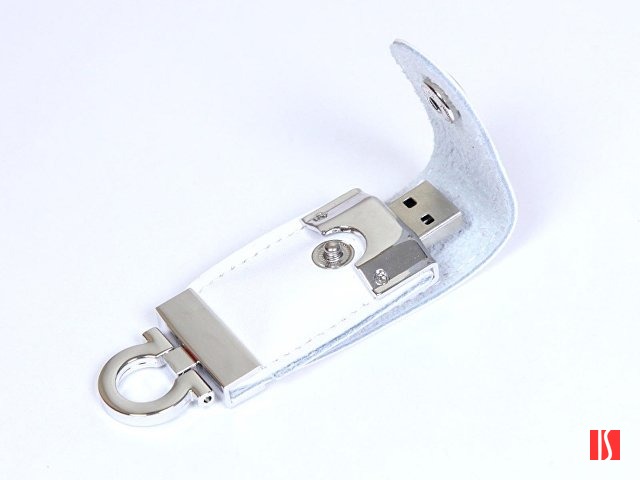 USB-флешка на 32 Гб в виде брелка, белый