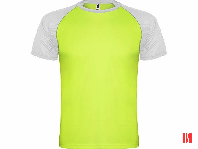 Спортивная футболка "Indianapolis" детская, неоновый зеленый/белый