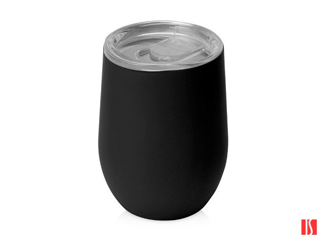 Термокружка Sense Gum, soft-touch, непротекаемая крышка, 370мл, черный