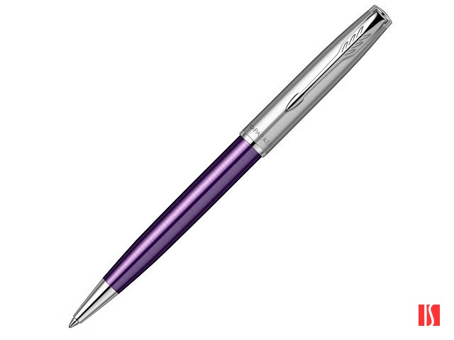 Шариковая ручка Parker Sonnet Essentials Violet SB Steel CT, цвет чернил black, перо: M, в подарочной упаковке.